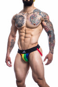 CUT4MEN - Jockstrap Stripe Rainbow