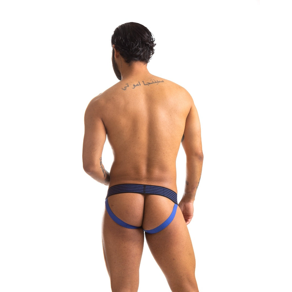 665 -Jockstrap Rally Noir-Bleu