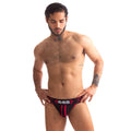 665 - Jockstrap Rally Noir-Rose