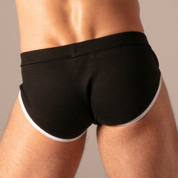 ABSOLU MALE - Slip Rib Zip Noir
