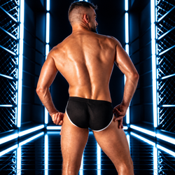 ABSOLU MALE - Slip Rib Open Noir