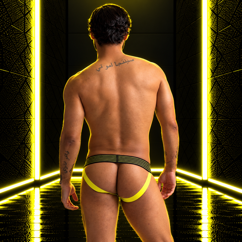665 - Jockstrap Rally Noir-Jaune
