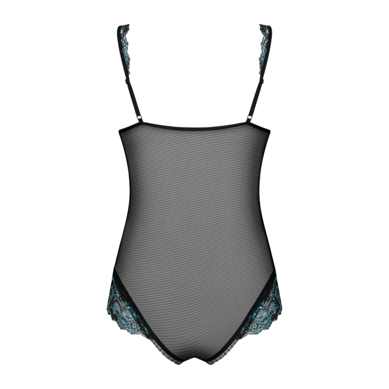 Amanta Body ouvert Noir et Turquoise
