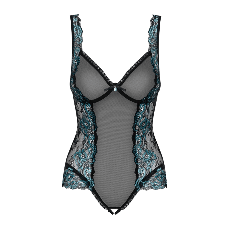 Amanta Body ouvert Noir et Turquoise