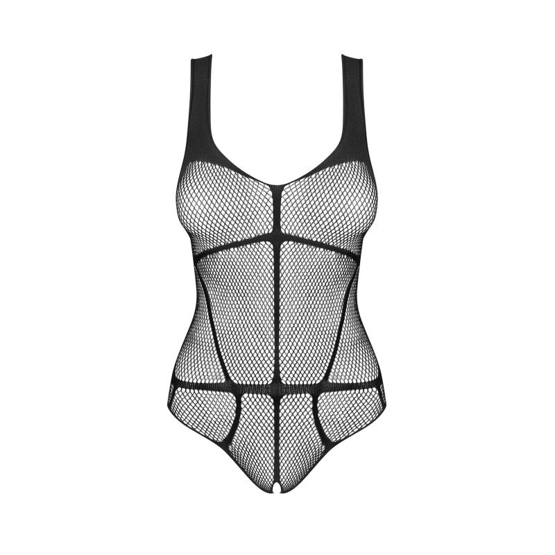 B336 Open Bodysuit - Black