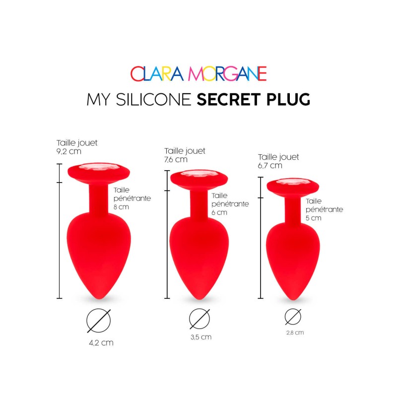 CLARA MORGANE - My Silicone Secret Plug - Rouge