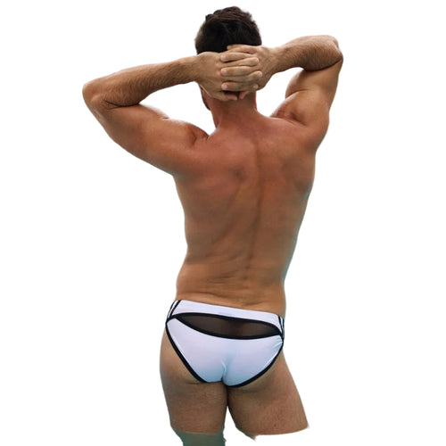 BREEDWELL - Slip de bain Expose Swim Blanc neon
