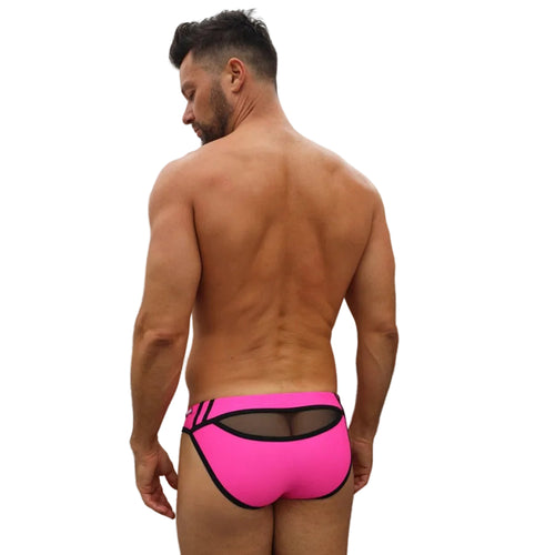 BREEDWELL - Slip de bain Expose Swim Rose neon
