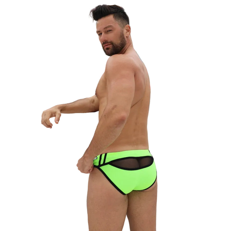 BREEDWELL - Slip de bain Expose Swim Vert neon
