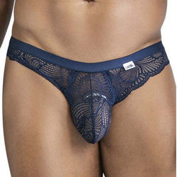 CANDY MAN - Slip Dentelle Elynos Bleu marine