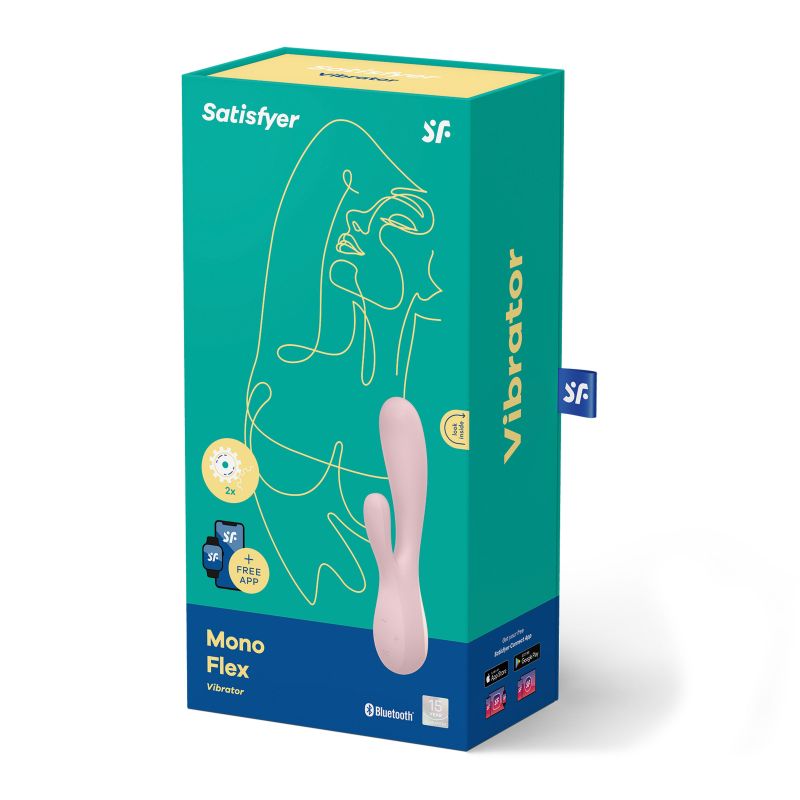 Satisfyer - Vibromasseur connecté Mono Flex Rose